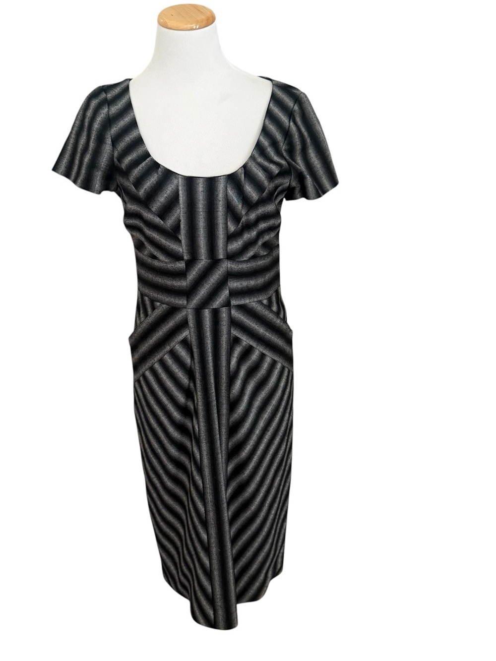 L.A.M.B. Gwen Stefani Y2K Geometric Dress